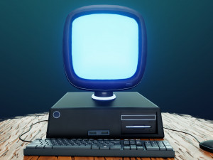 stylized computer 3D Model