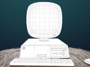 stylized computer 3D Model
