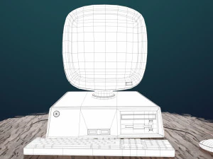 stylized computer 3D Model