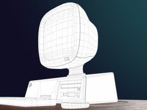 stylized computer 3D Model