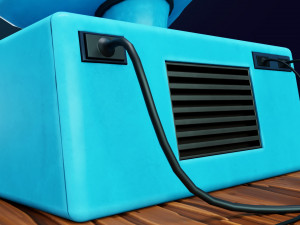 stylized computer 3D Model