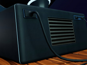 stylized computer 3D Model