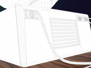 stylized computer 3D Model