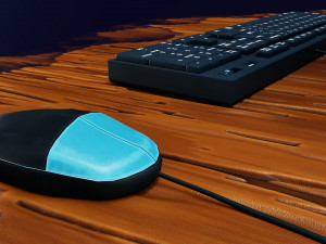 stylized computer 3D Model