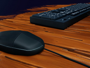 stylized computer 3D Model