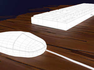 stylized computer 3D Model