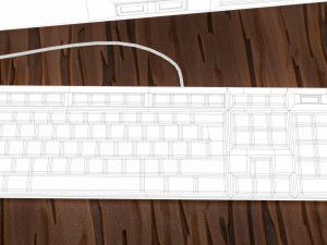 stylized computer 3D Model