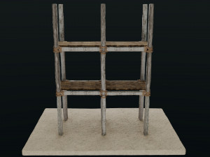 Old Scaffolding Model 3D