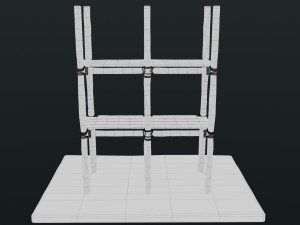 Old Scaffolding Model 3D
