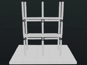Old Scaffolding 3D Model