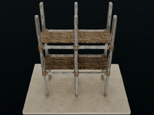 Old Scaffolding Model 3D