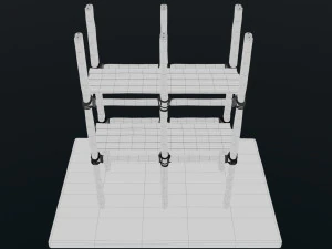 Old Scaffolding 3D Model