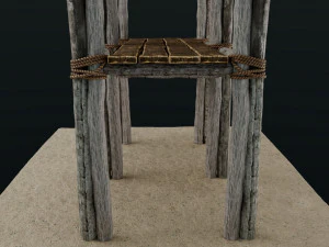 Old Scaffolding 3D Model