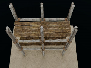 Old Scaffolding Model 3D