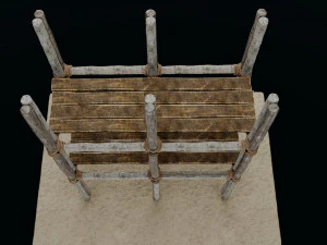 Old Scaffolding 3D Model