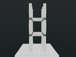 Old Scaffolding Model 3D