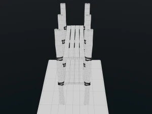 Old Scaffolding 3D Model