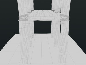 Old Scaffolding Model 3D