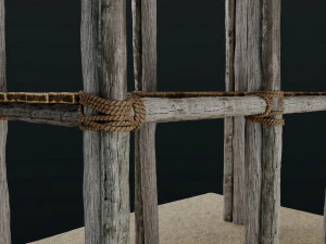 Old Scaffolding 3D Model