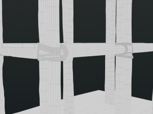 Old Scaffolding Model 3D