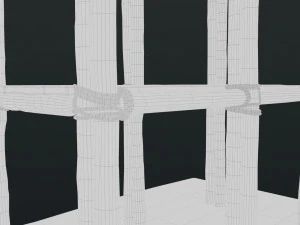 Old Scaffolding 3D Model