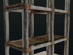 Old Scaffolding 3D Model