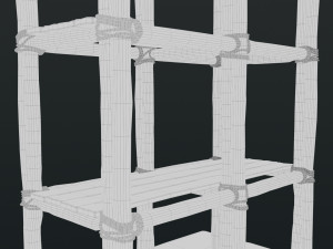 Old Scaffolding Model 3D