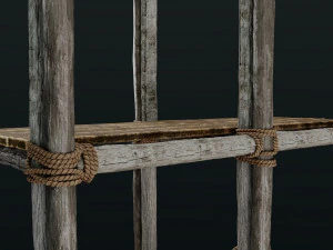 Old Scaffolding 3D Model