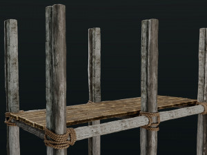 Old Scaffolding Model 3D