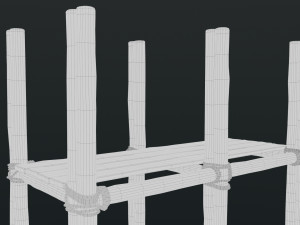 Old Scaffolding Model 3D