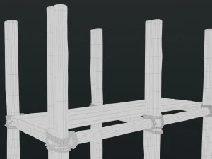 Old Scaffolding 3D Model