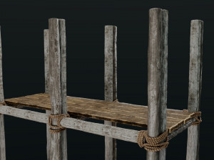 Old Scaffolding Model 3D