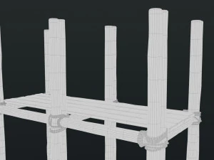 Old Scaffolding 3D Model