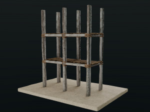 Old Scaffolding Model 3D