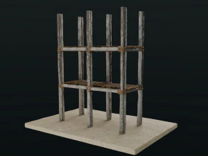 Old Scaffolding 3D Model
