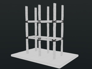 Old Scaffolding Model 3D