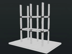Old Scaffolding 3D Model