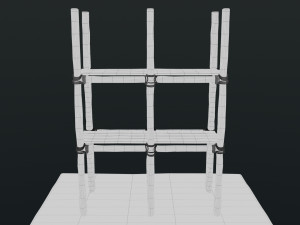 Old Scaffolding Model 3D
