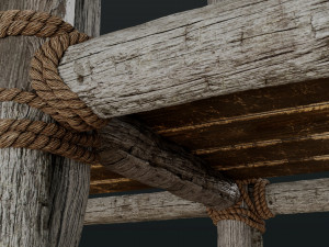 Old Scaffolding Model 3D