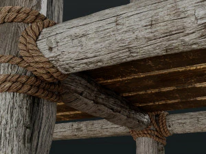 Old Scaffolding 3D Model