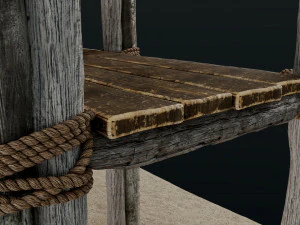 Old Scaffolding 3D Model