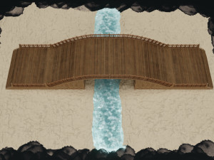 Old Wooden Bridge Modelo 3D