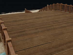Old Wooden Bridge Modelo 3D