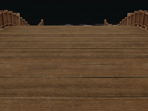 Old Wooden Bridge Modelo 3D