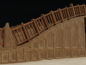 Old Wooden Bridge Modelo 3D