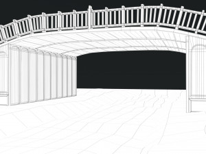 Old Wooden Bridge Modelo 3D