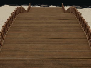 Old Wooden Bridge Modelo 3D