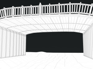 Old Wooden Bridge Modelo 3D
