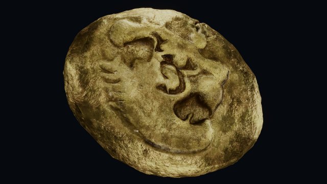 Lydian Coin Model 3D .c4d .max .obj .3ds .fbx .stl .blend 