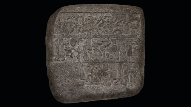 Luwian Hieroglyphic Slab Model 3D .c4d .max .obj .3ds .fbx .stl .blend 